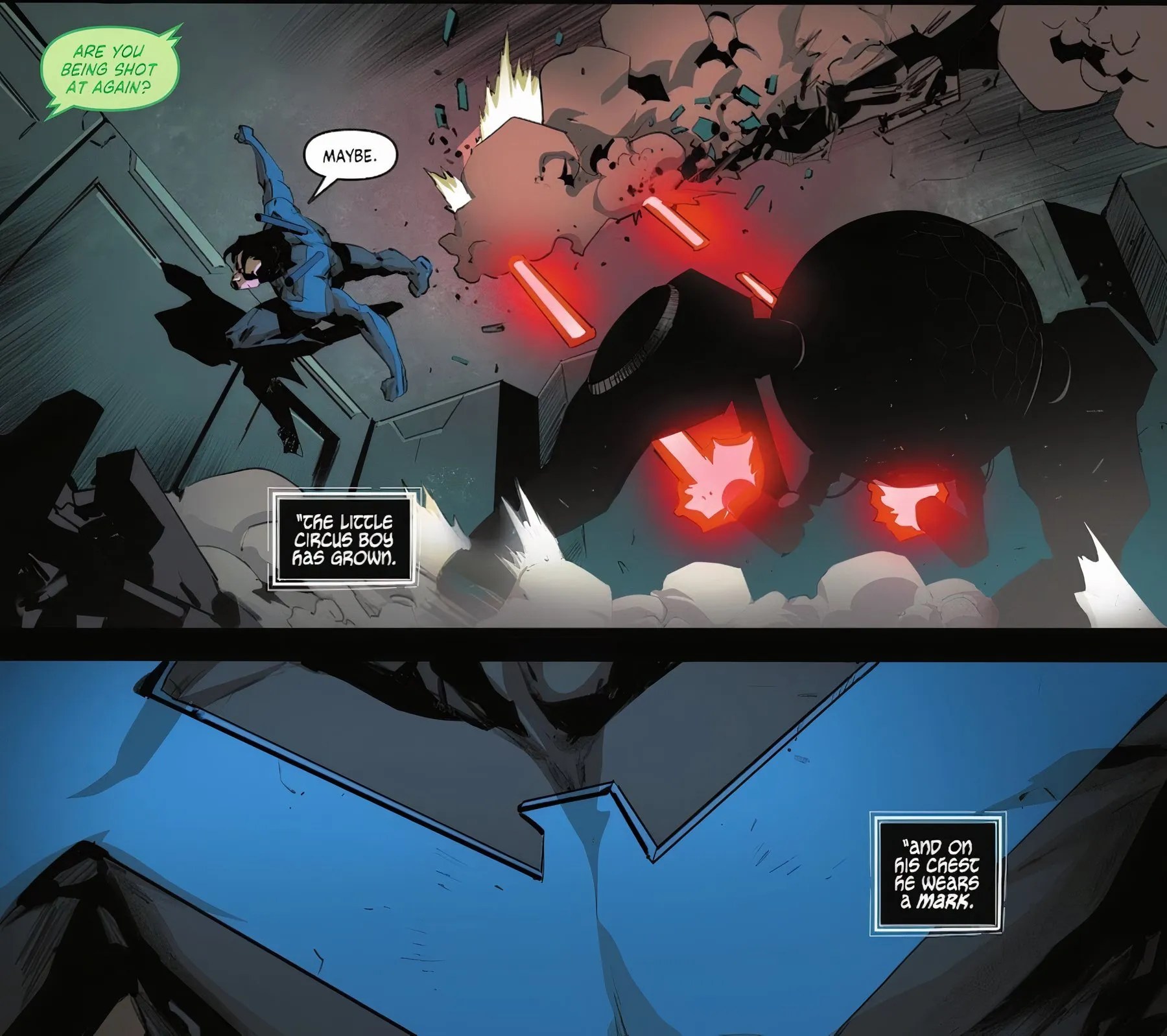 Nightwing's Symbol Gets Dark New Meaning, As Dick Grayson Marks Himself