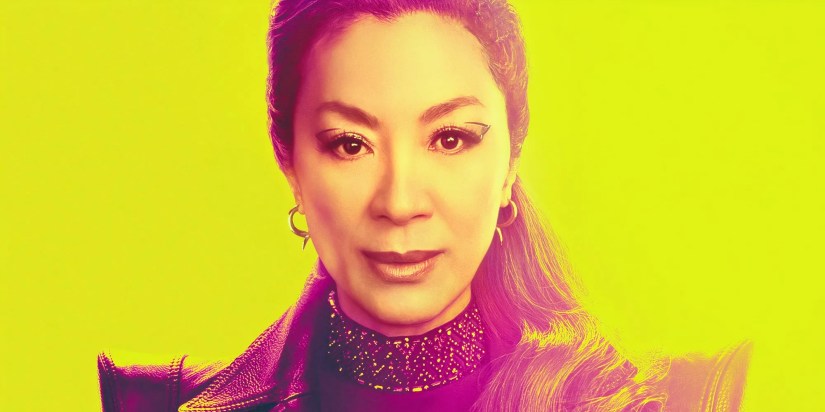 Michelle Yeoh smiling on the poster for Star Trek Section 31
