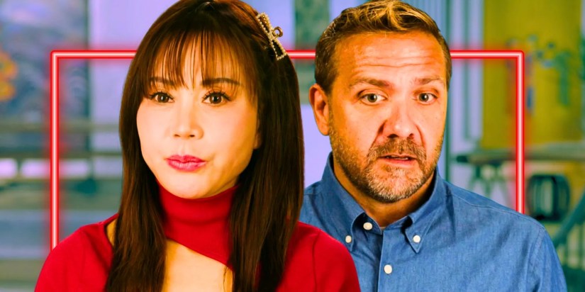 90 Day Fiance Josh Weinstein and Lily Fletcher in side by side images looking concerned