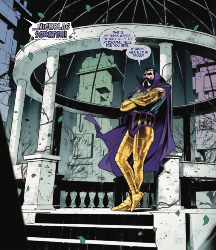 Scarlet Witch #7 by Orlando and Tammetta - Nicholas Scratch returns to antagonize Wanda
