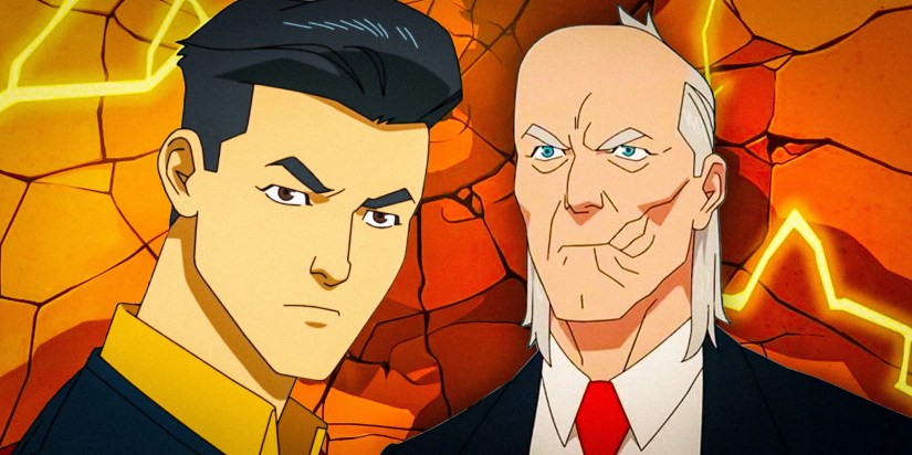 Mark Grayson and Cecil looking angry in Invincible