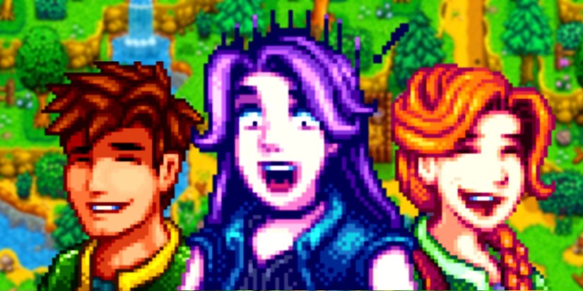 Stardew Valley characters with different reactions
