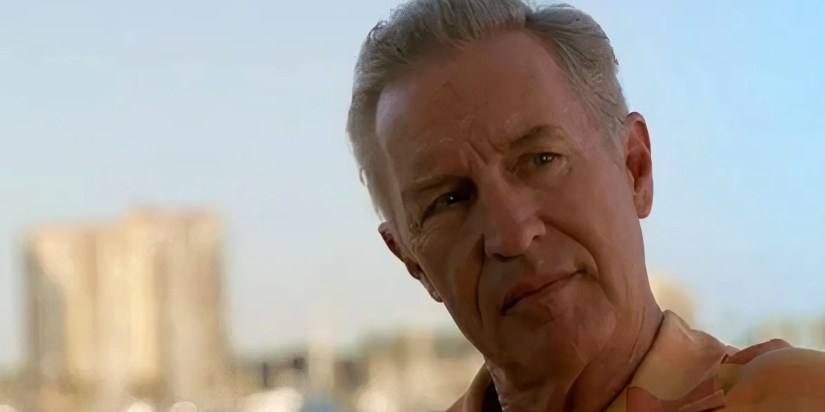 Captain Thomas Matthews looking to the right of the screen in Dexter