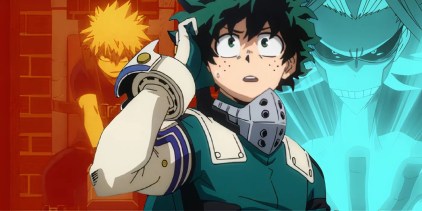 My Hero Academia Bakugo, Deku, and All Might