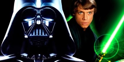 star wars' darth vader and luke skywalker