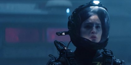 Eiza González in an astronaut suit in Ash