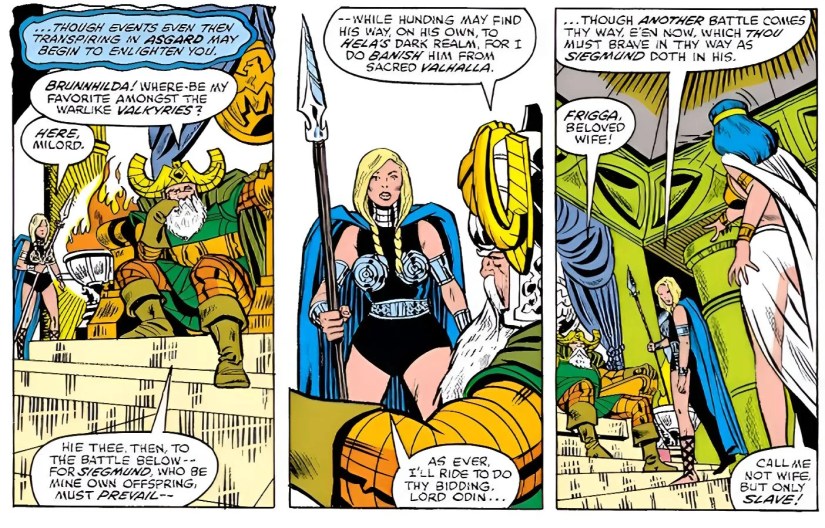 Odin commands Valkyrie to kill Siegmund.