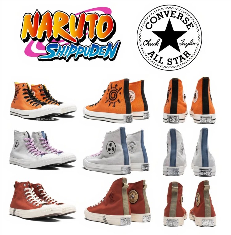 Naruto Shippuden x Converse Chuck Taylor collaboration