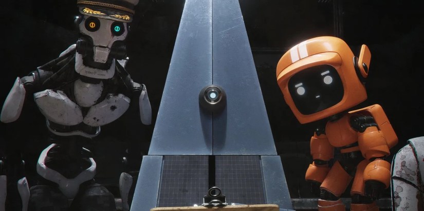 The three robots in Love, Death + Robots' Exit Strategies