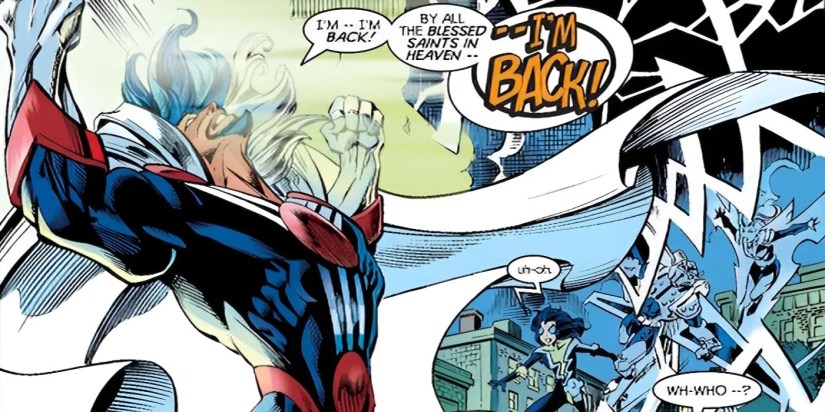 Graviton is summoned back to reality.