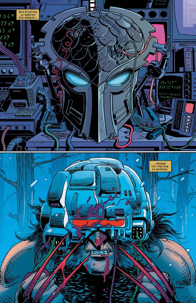 Predator vs Wolverine #3 by Percy and Sherman - Yautja tech inspired Weapon X