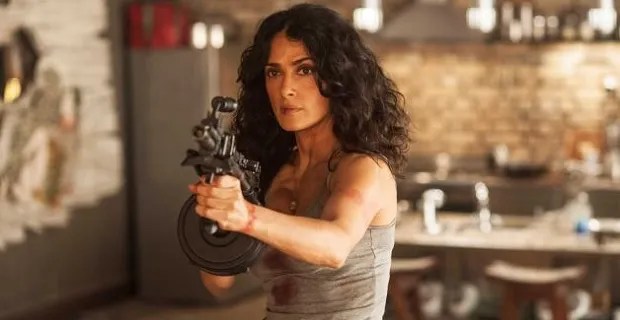 'Everly' Trailer Salma Hayek Fights Off an Army of Yakuza