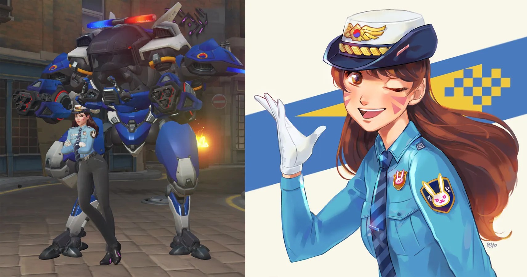 Overwatch 10 Arresting Pieces Of Officer D.Va Fan Art