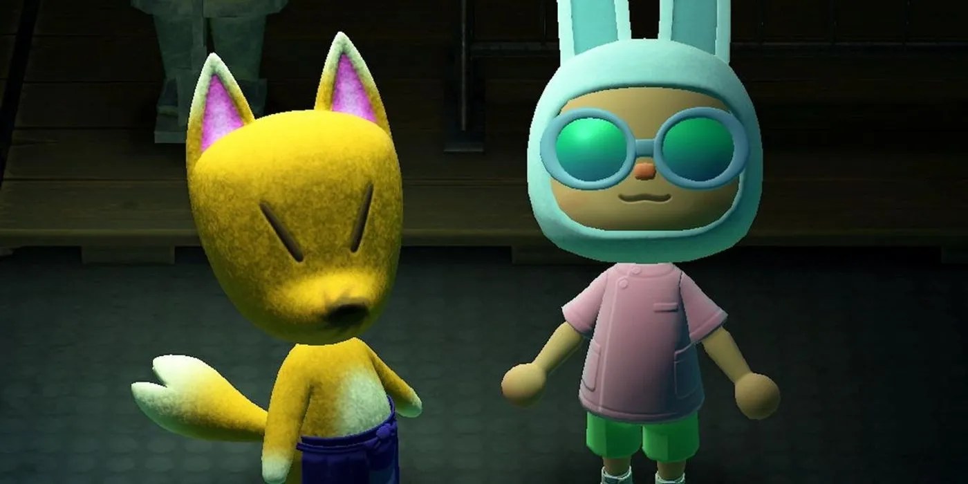 Redd and player standing in his boat in Animal Crossing New Horizons.