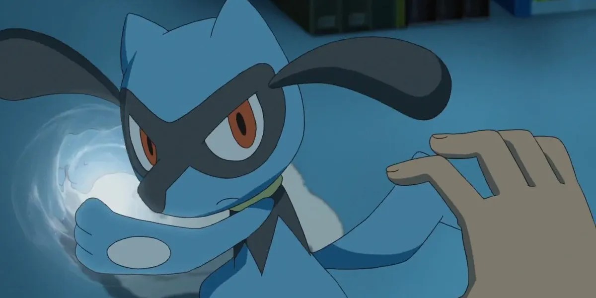 Pokemon: Riolu Using Vacuum Wave