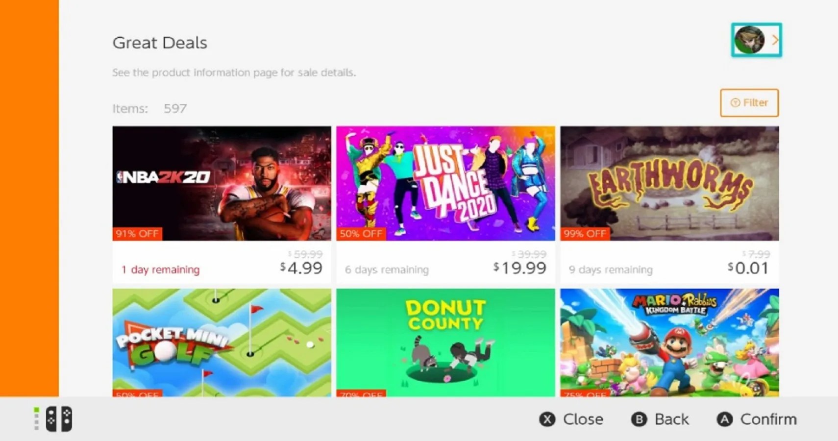 Nintendo Switch Now Displays Time Remaining For Sales And