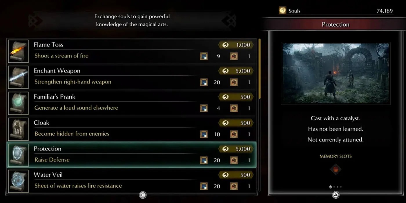 Demon’s Souls PS5 Essential Mage Spells