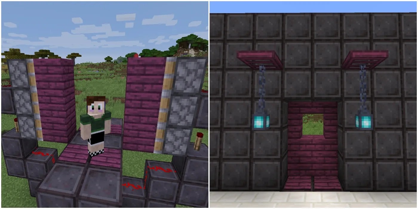 Minecraft How To Make A Piston Door