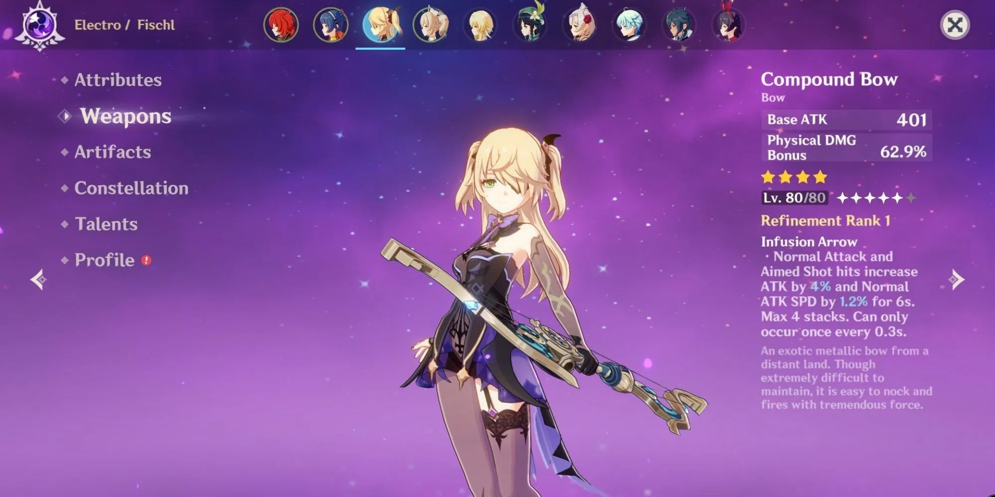 Best Weapons For Genshin Impact's Ganyu