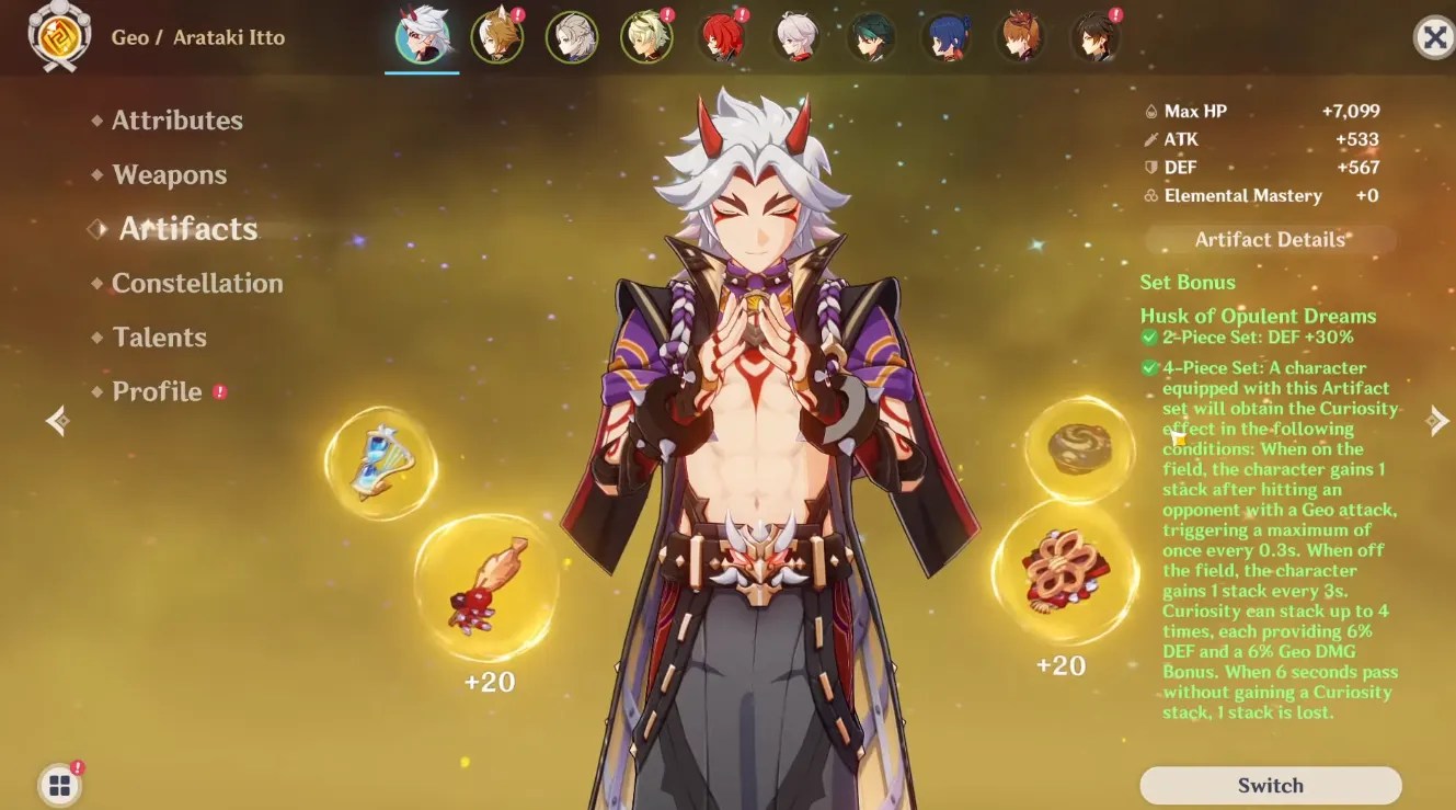 Best Weapons And Artifacts For Arataki Itto In Genshin Impact