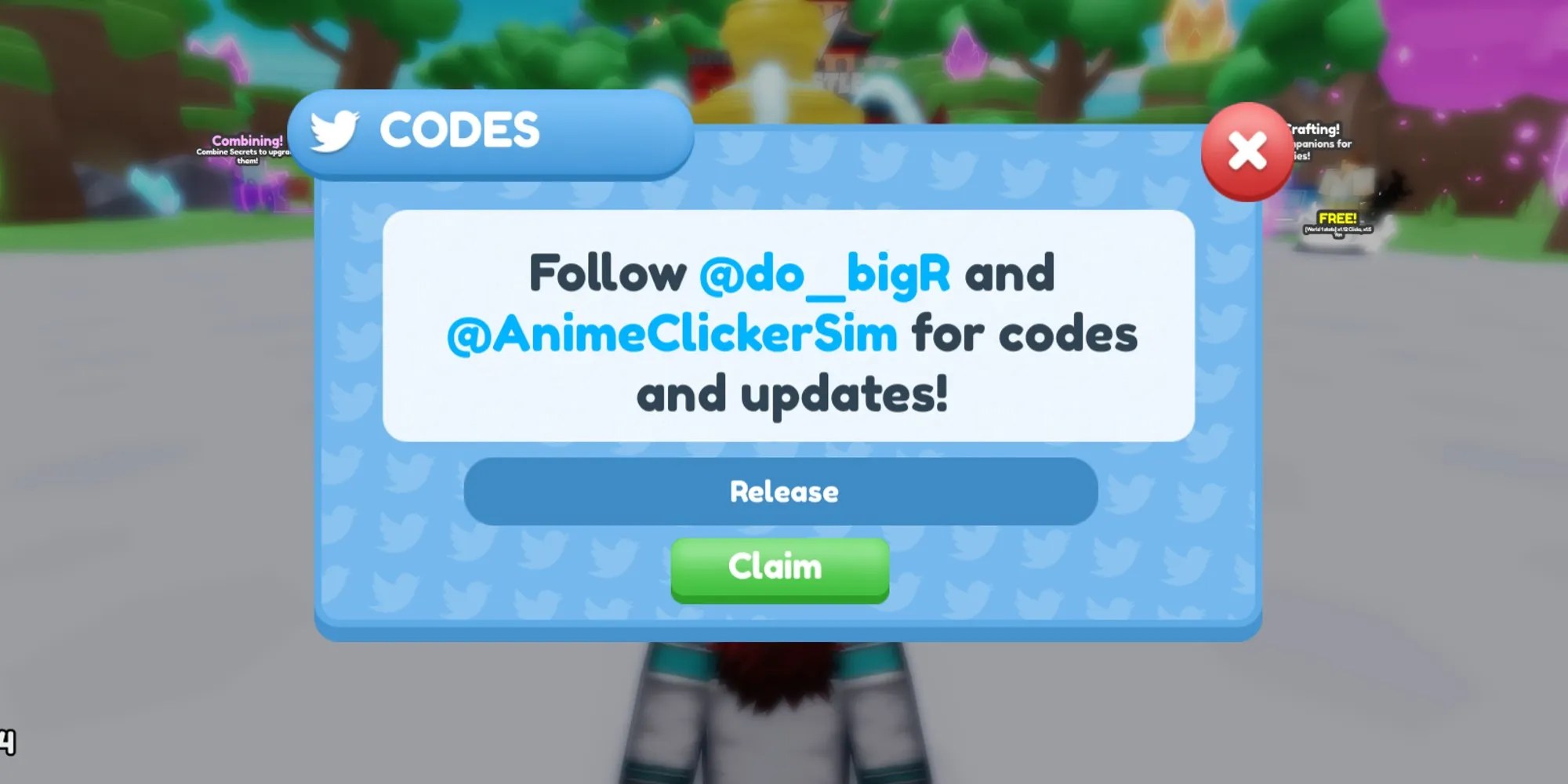 Anime Clickers Simulator Codes Free Yen And Click Boosts Roblox