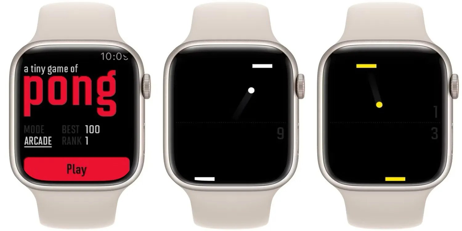 A Tiny Game of Pong Apple Watch Game