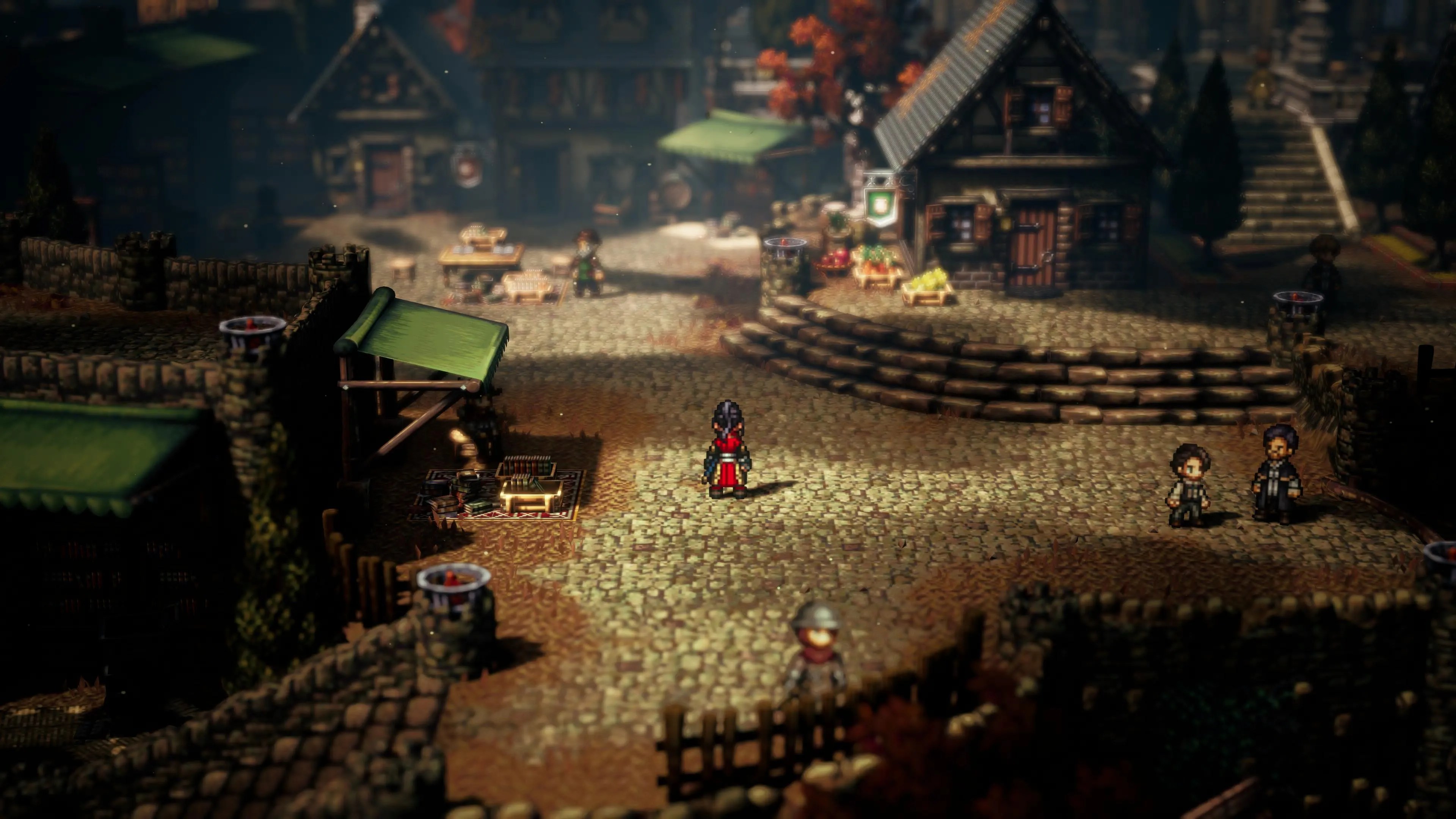 Hikari Octopath Traveler 2 Arrival in Montwise