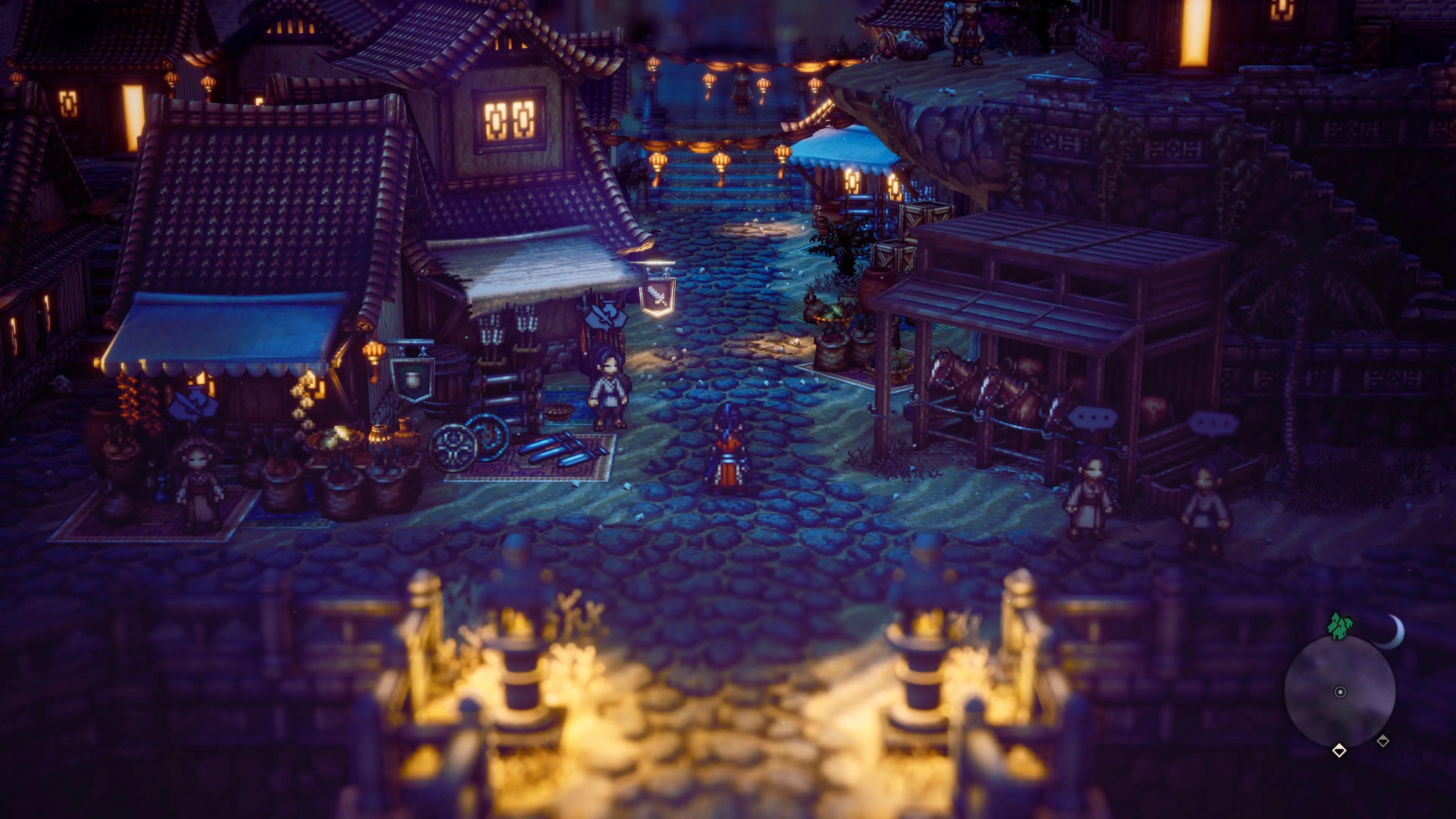 Hikari Octopath Traveler 2 Nighttime In Ku