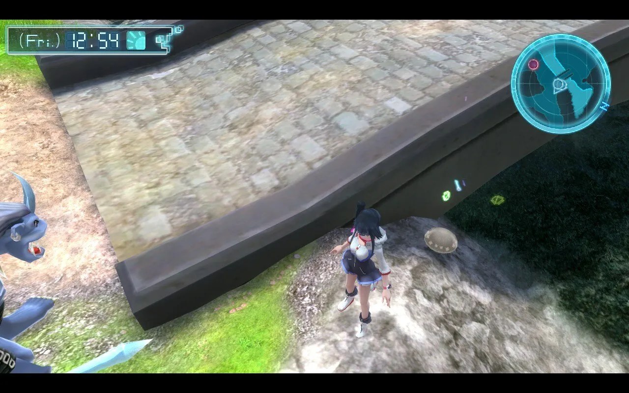 Digimon World: Next Order Shiki standing next to a Mushroom