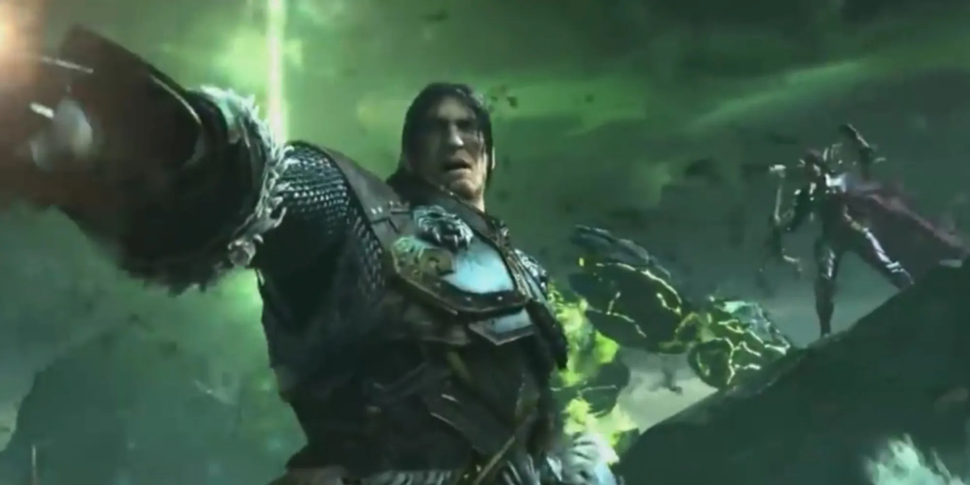 Varian Wrynn and Sylvanas Windrunner fighting together