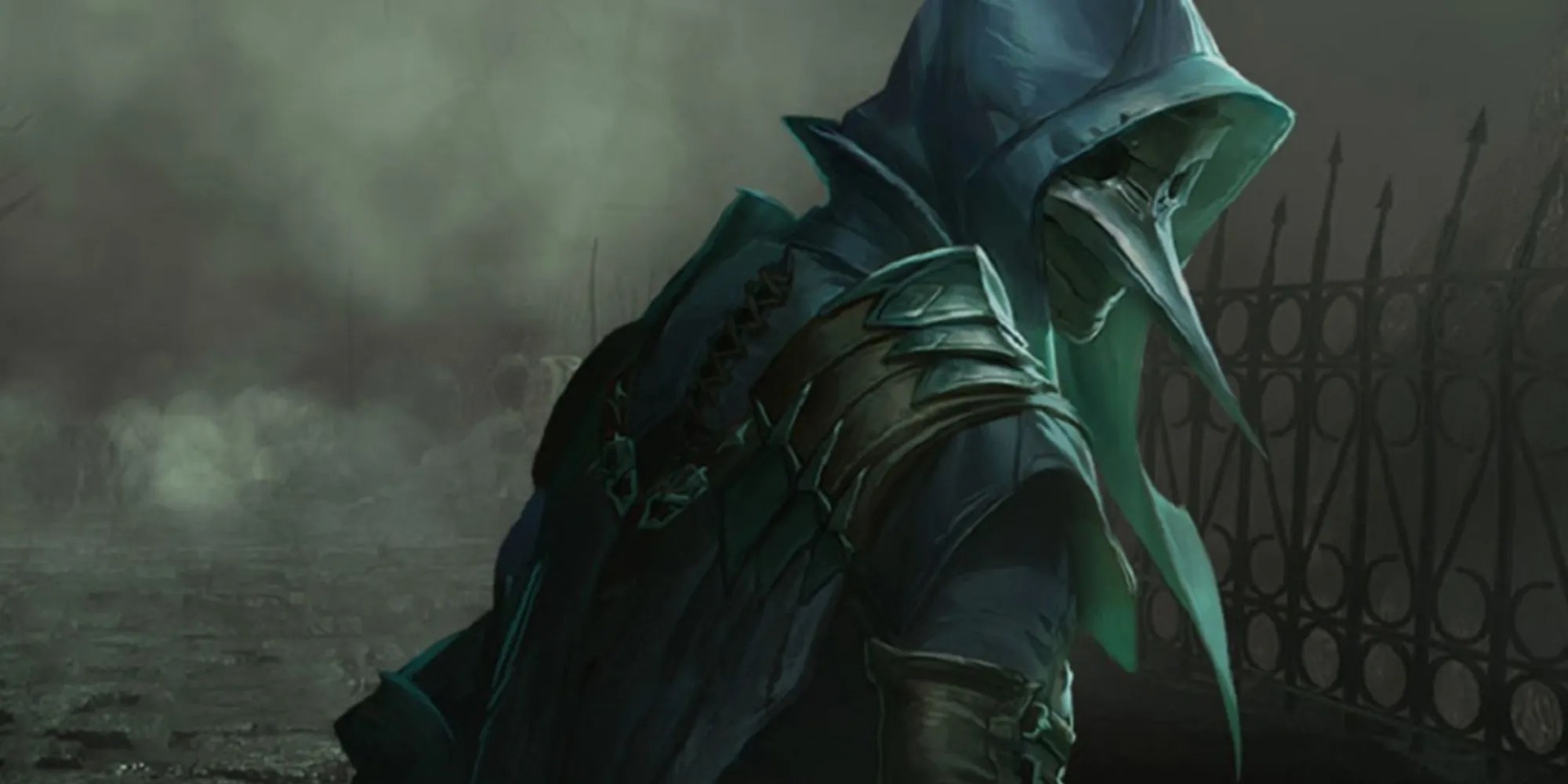 Corvus Standing Against A Gloomy Backdrop