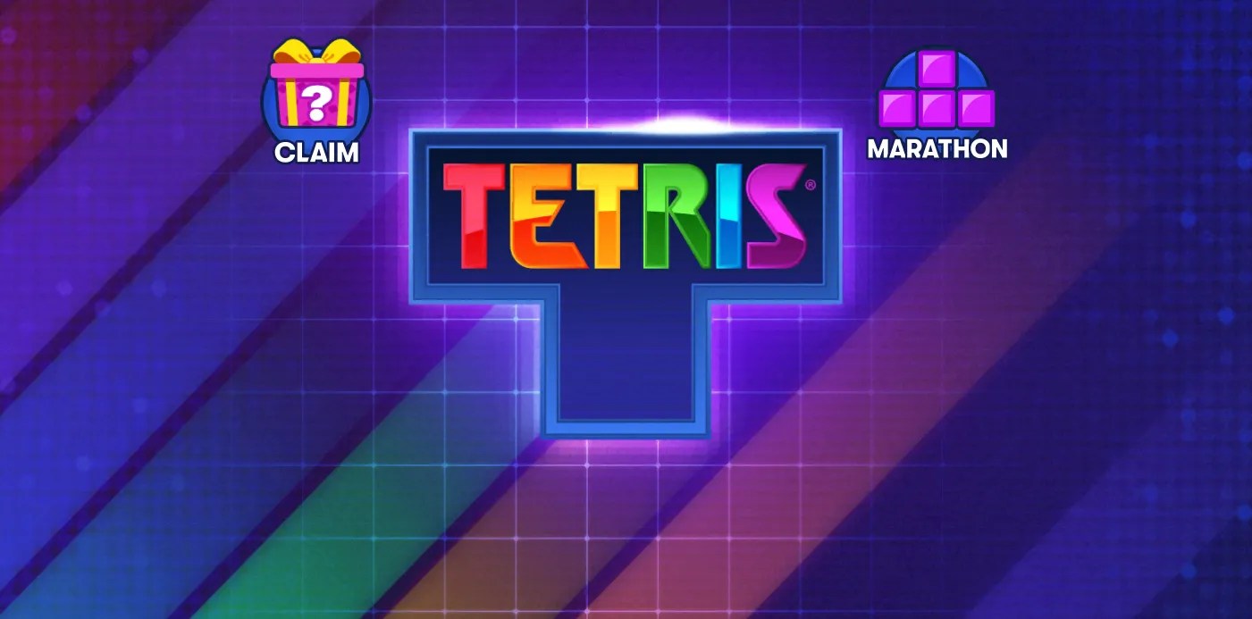 tetris app home page
