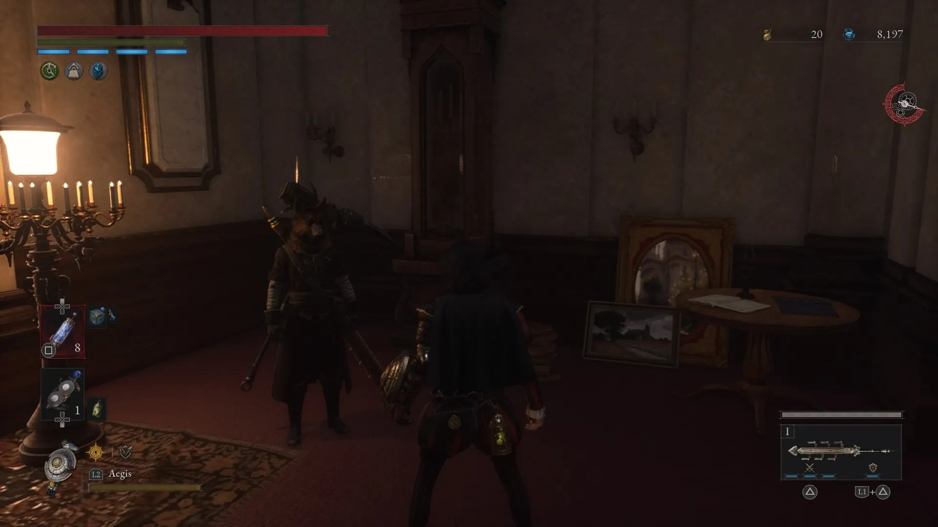 P standing next to Alidoro Lies of P