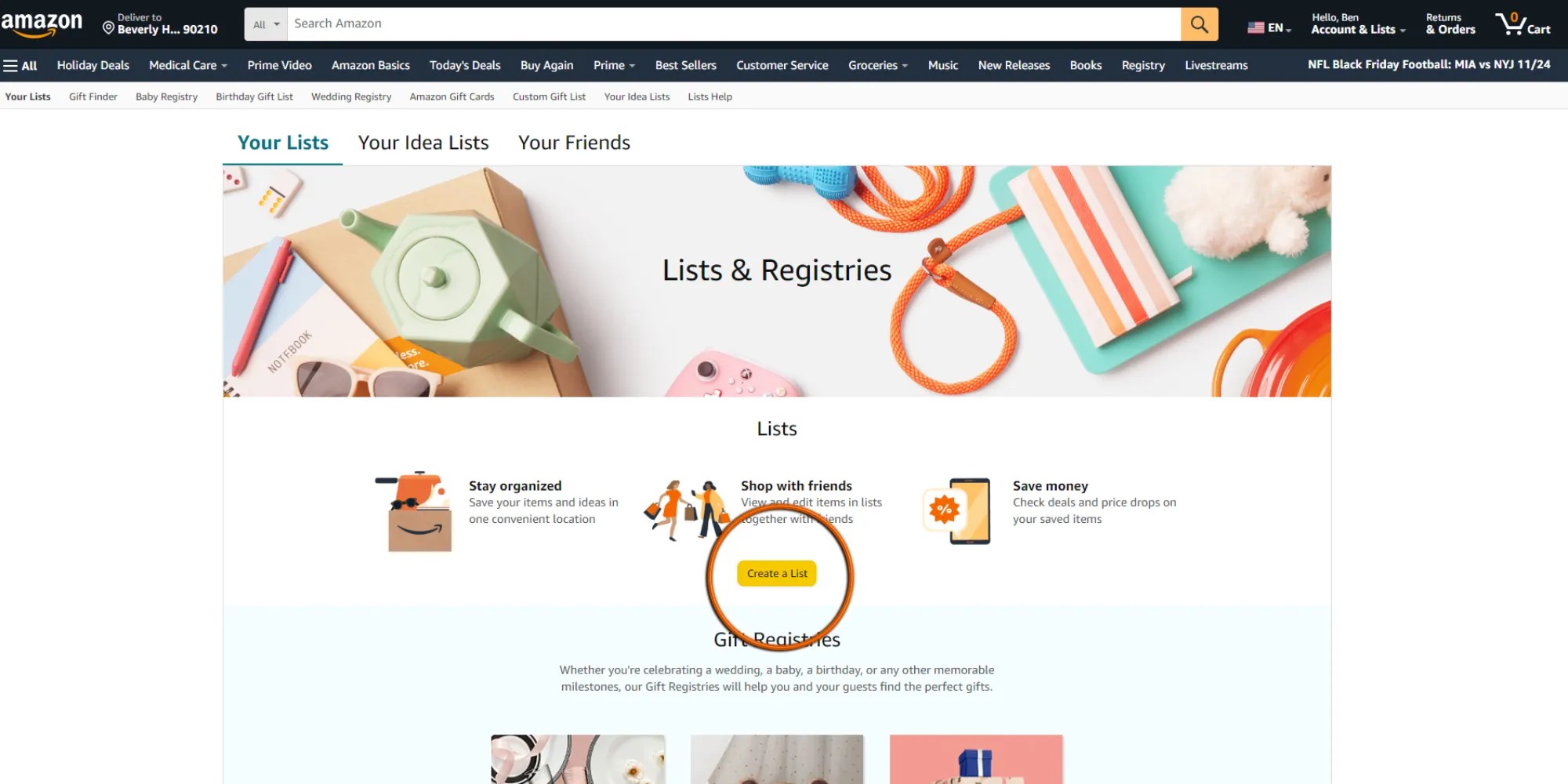 How To Make And Share An Amazon Wishlist