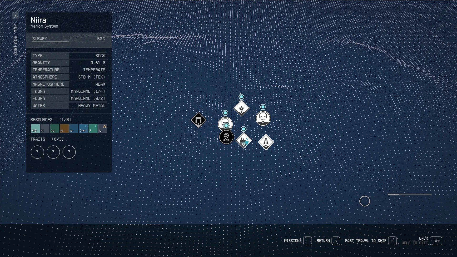 Microcell collection points in Starfield