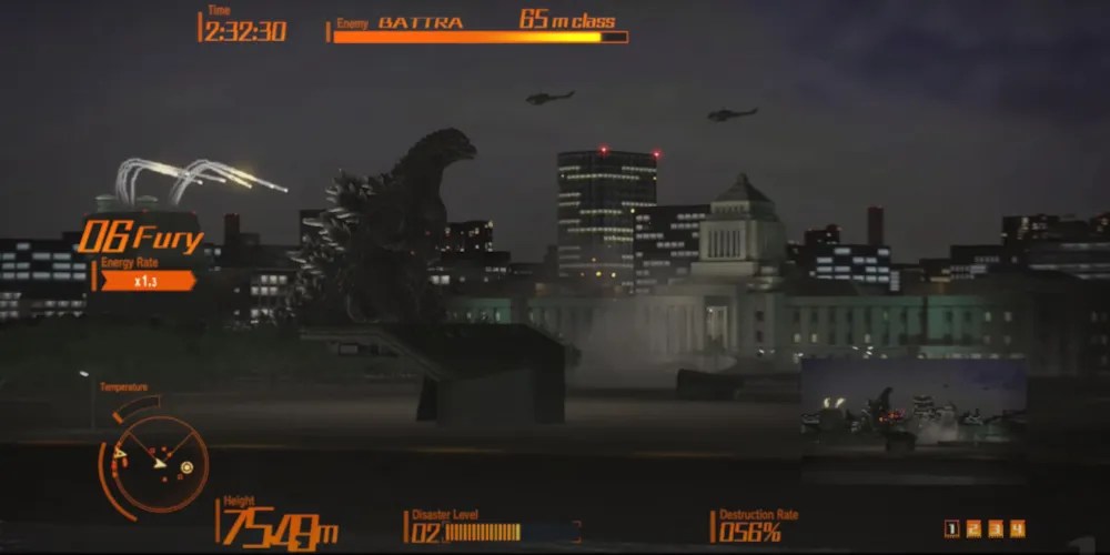 Godzilla 2014, Godzilla as seen from a distance