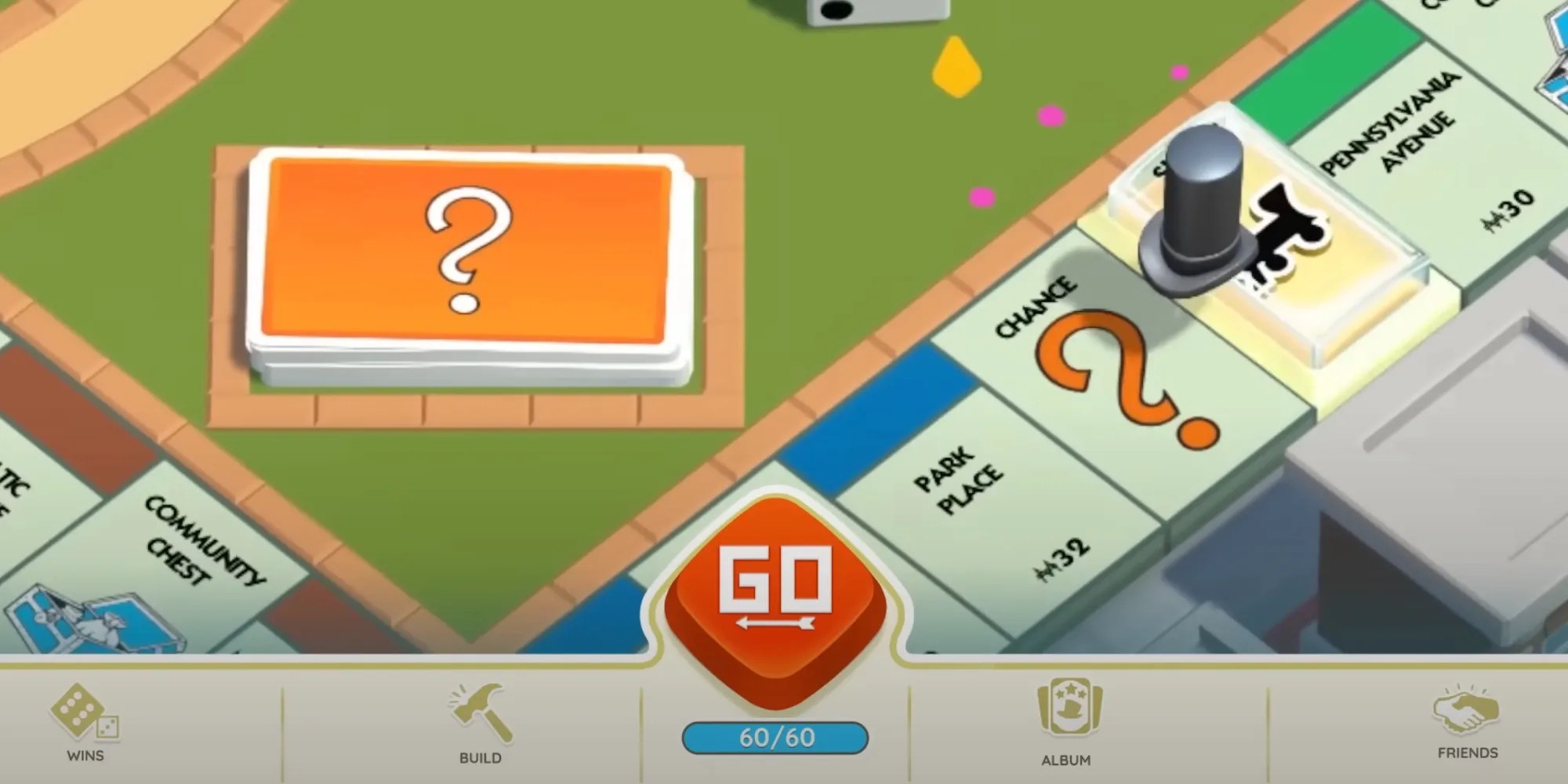 Monopoly Go, Moving around the board as the hat