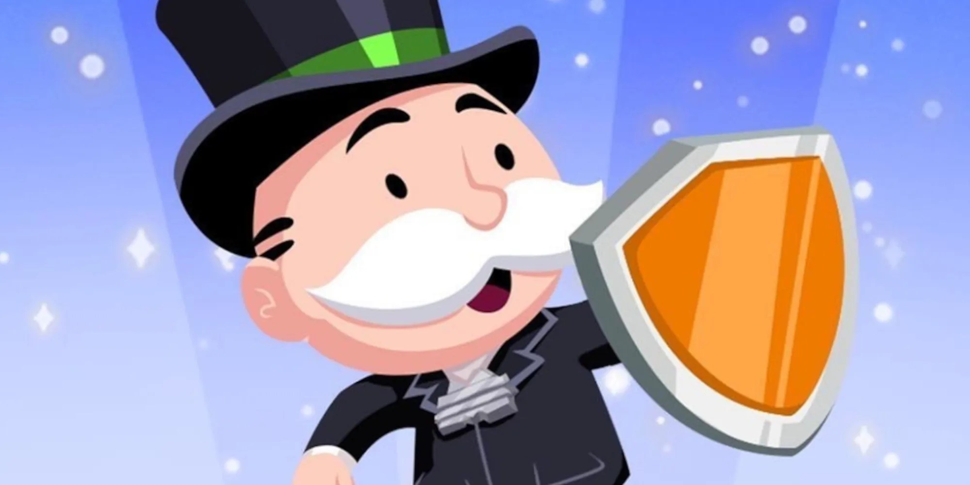 Monopoly Go, Mr. Monopoly defending with a shield