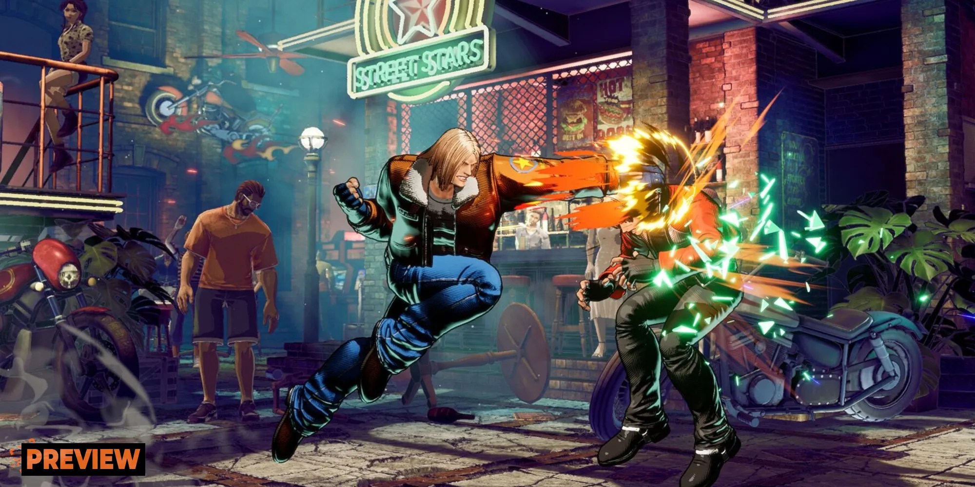 Fatal Fury City of the Wolves, Terry Punching Rock.