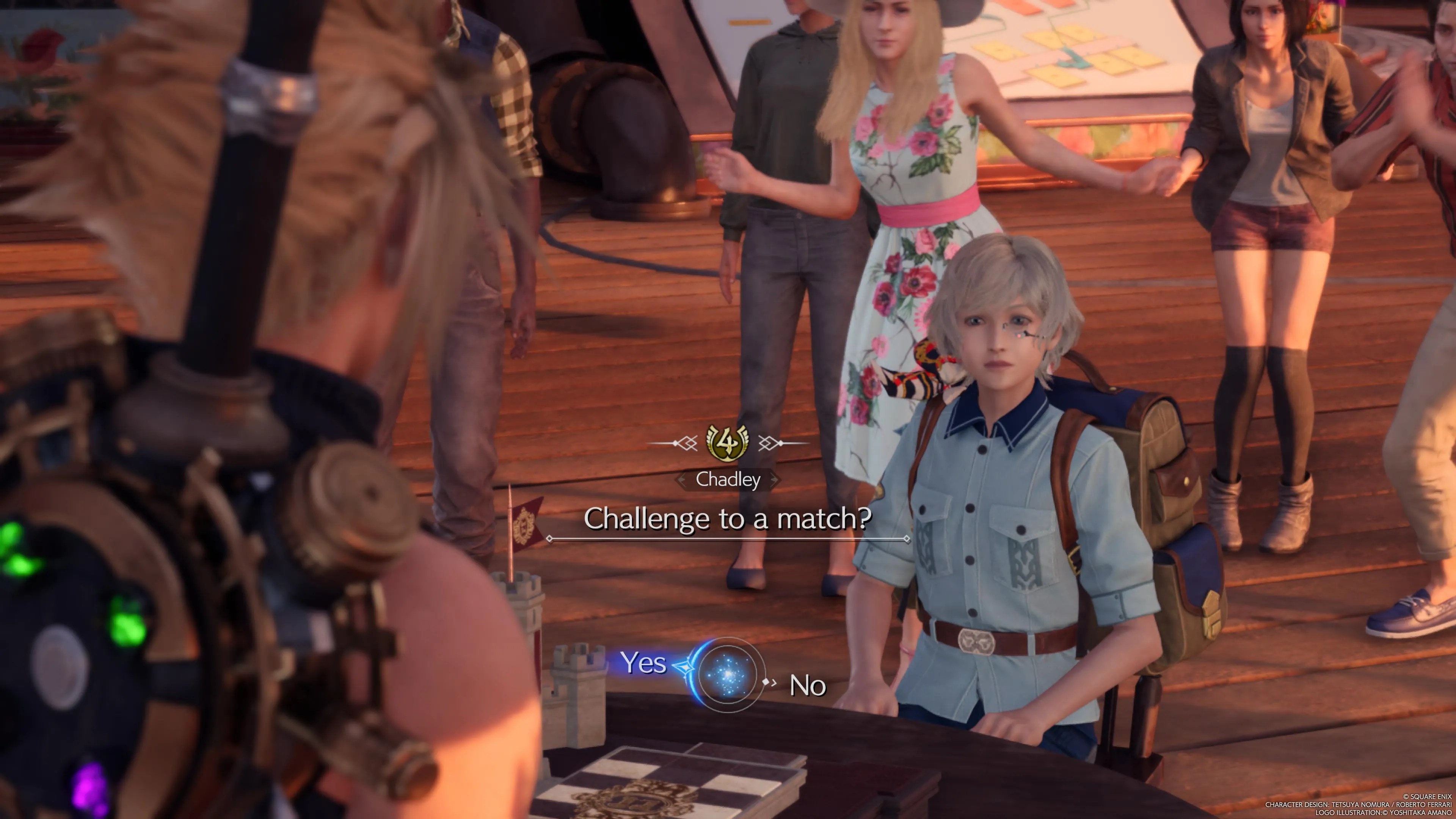 Cloud facing down Chadley at the Queen’s Blood Invitational