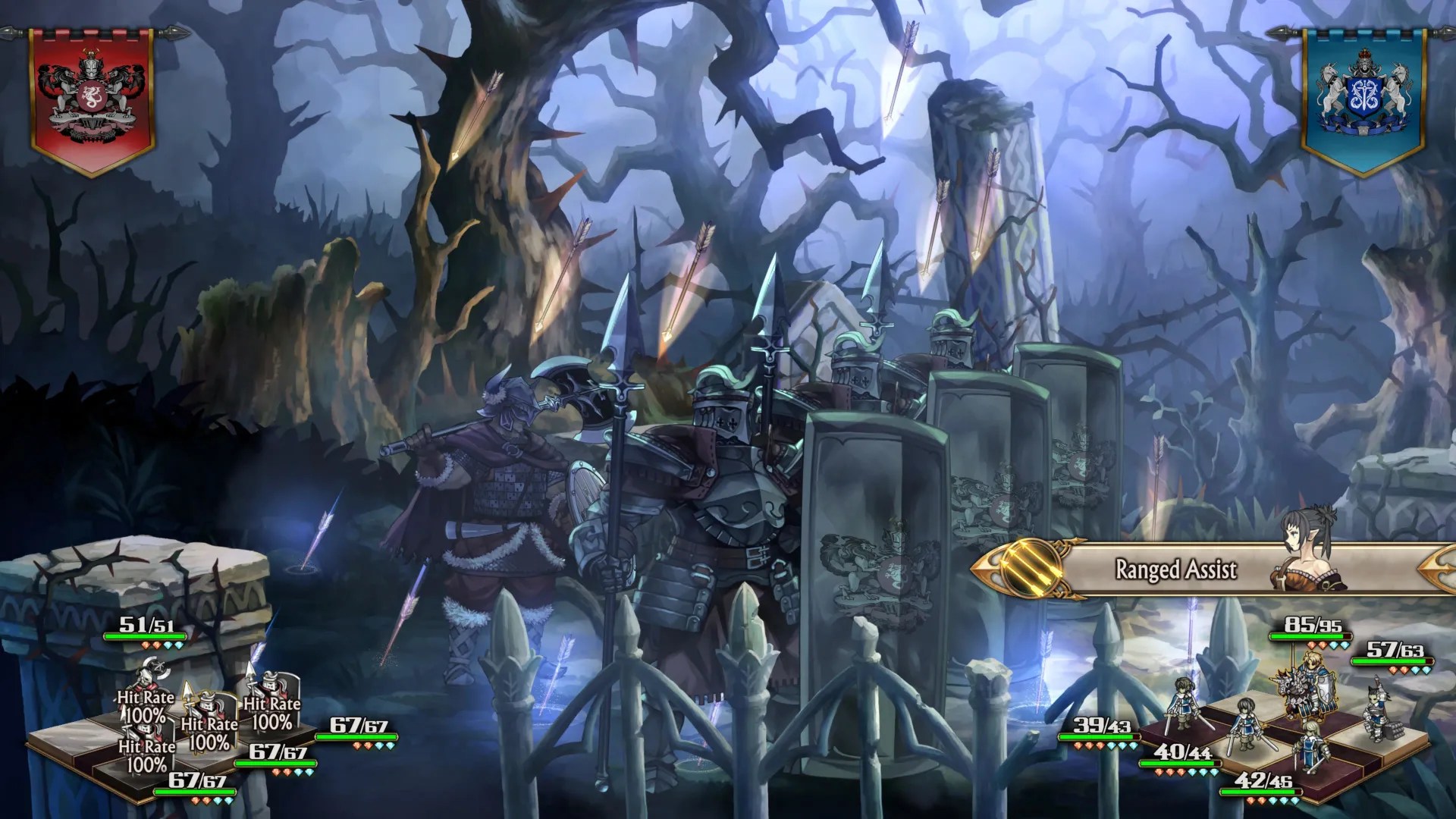 Unicorn Overlord, Ranged support