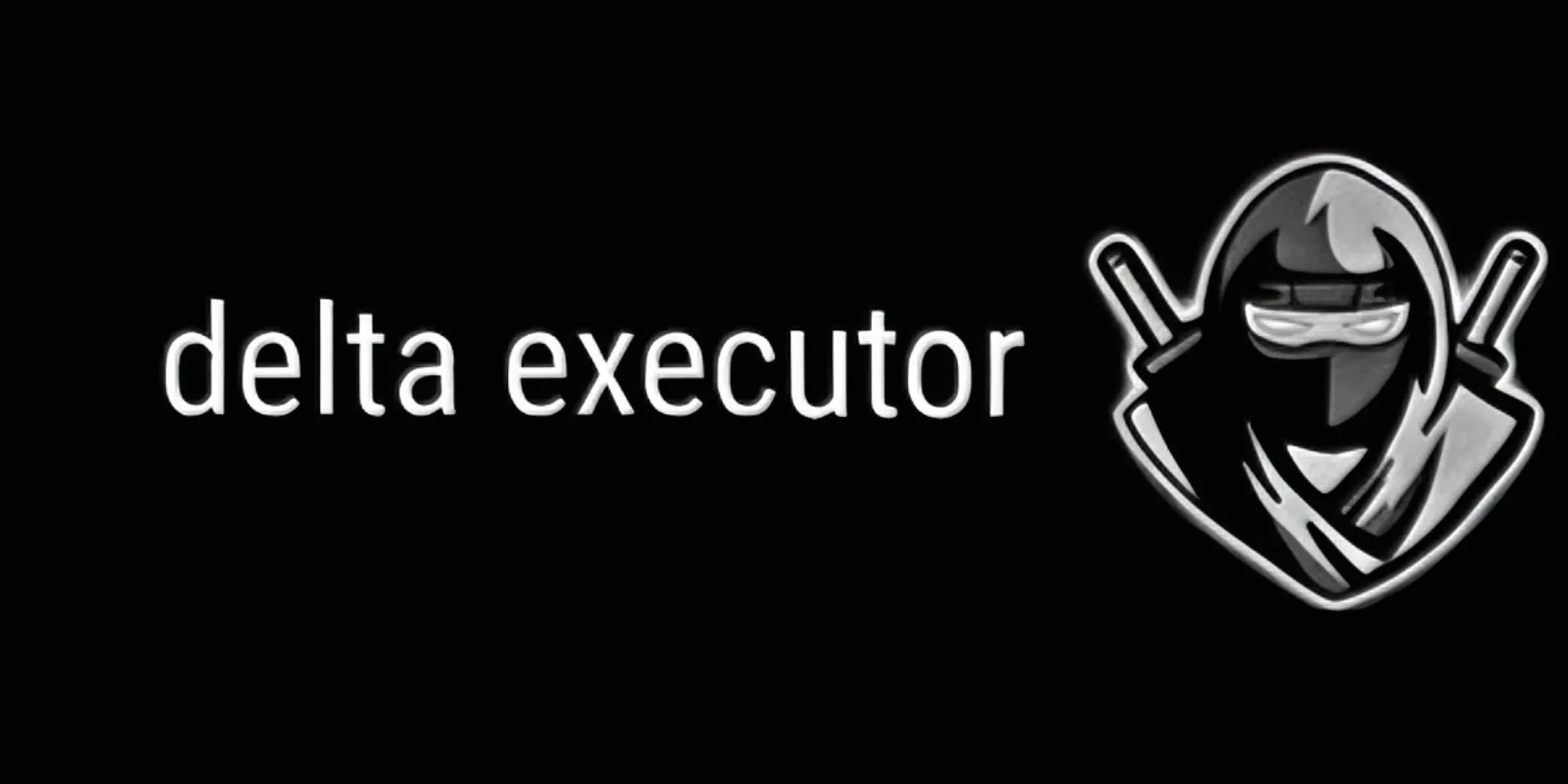 Delta Executor logo with a ninja-like man on the right