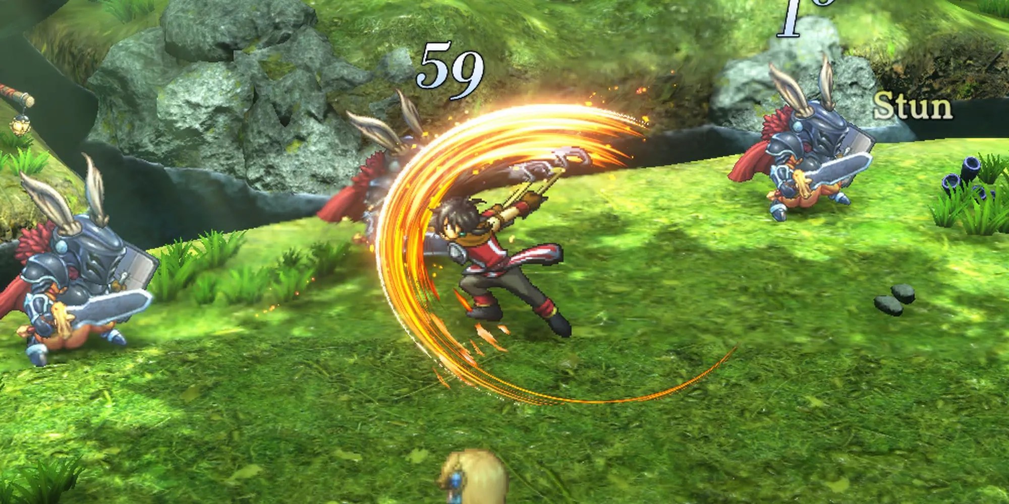 Eiyuden Chronicle, Nowa using his regular attack