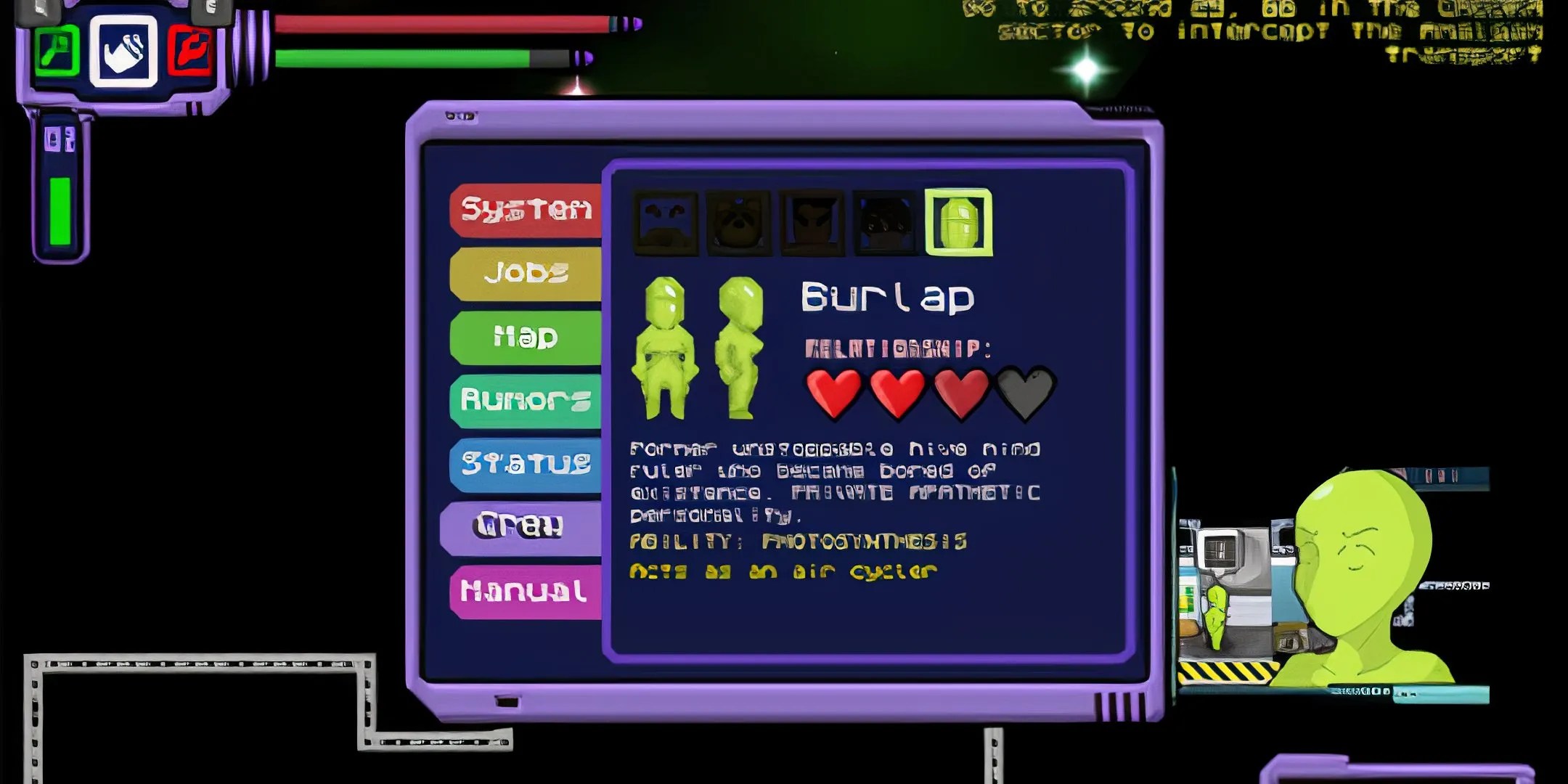 Burlap’s profile with his headshot on the right - Starstruck Vagabond