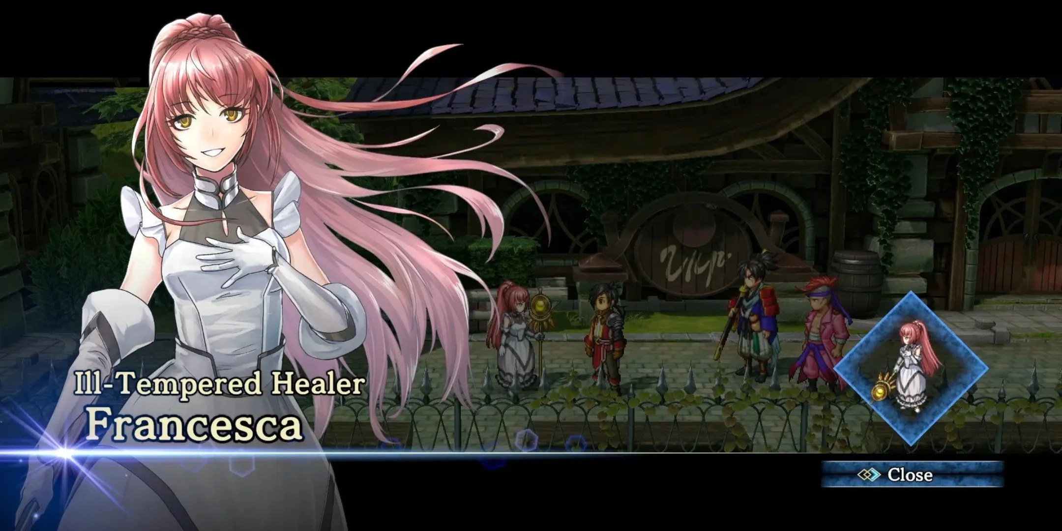 Francesca is being introduced