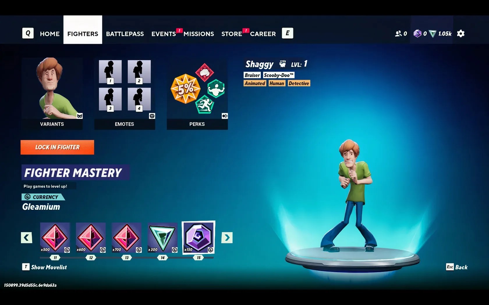 Fighter Mastery rewards for a character in MultiVersus.