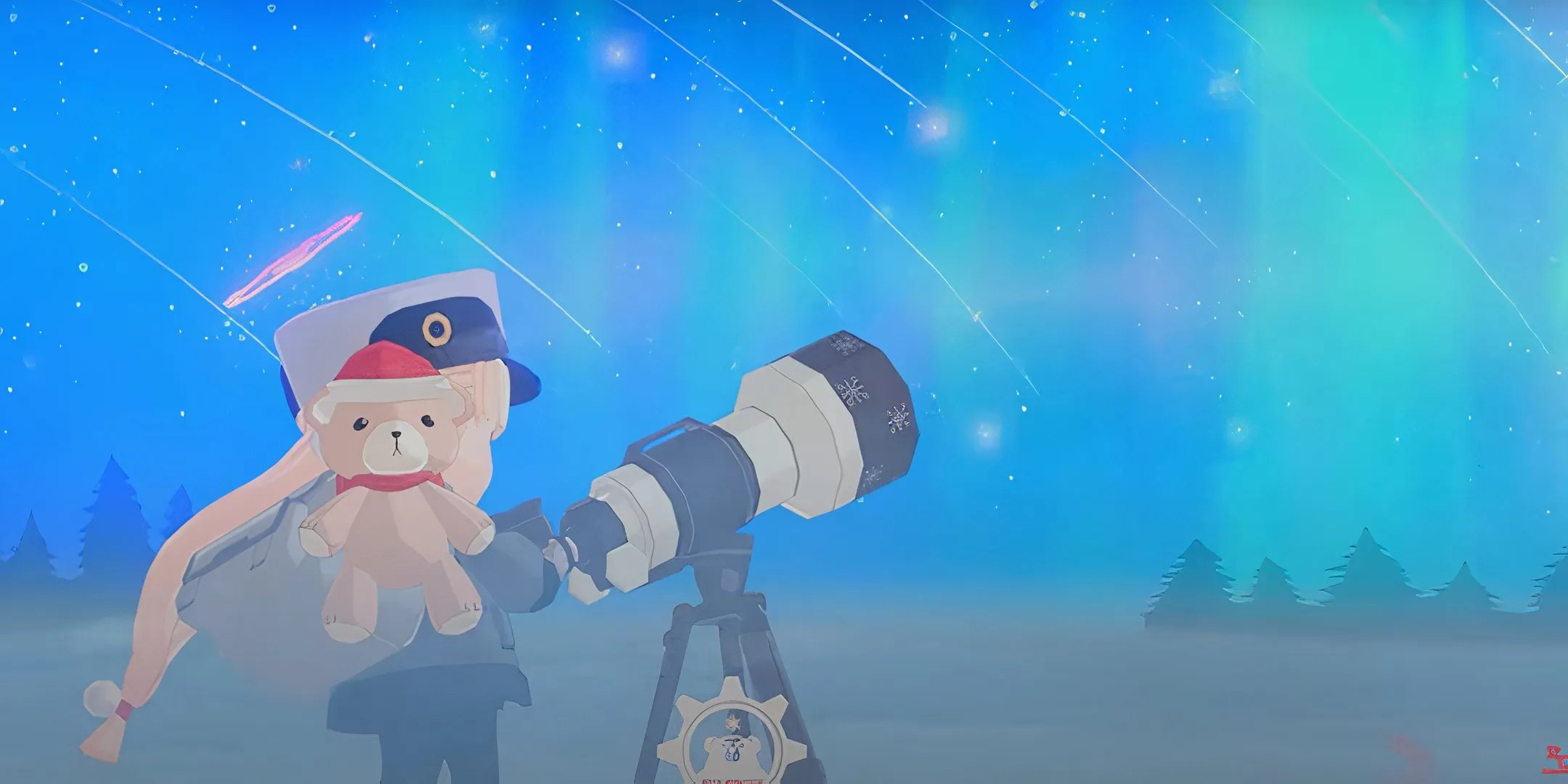 Amami Nodaka gazing at the stars