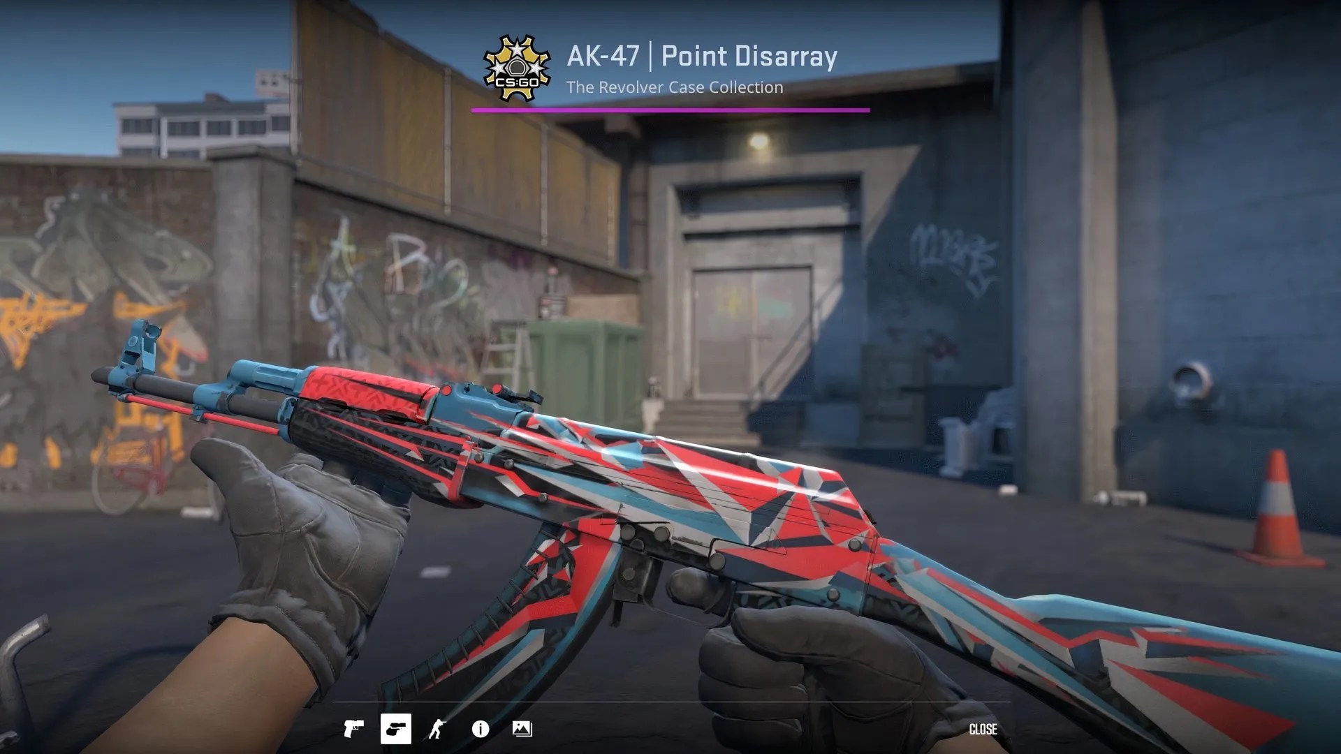 AK-47 Point Disarray first person inspect.
