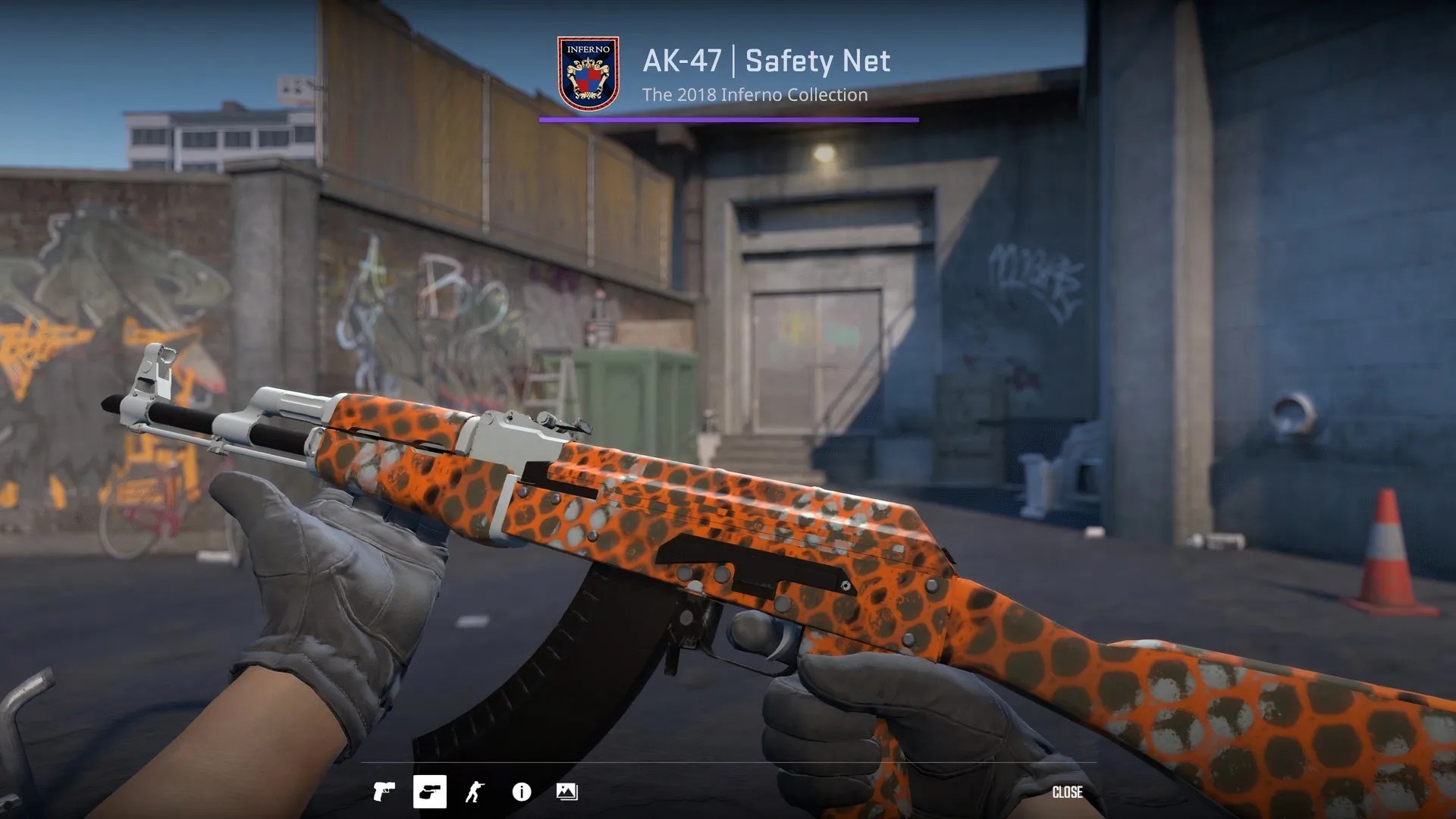 AK-47 Safety Net first person inspect.