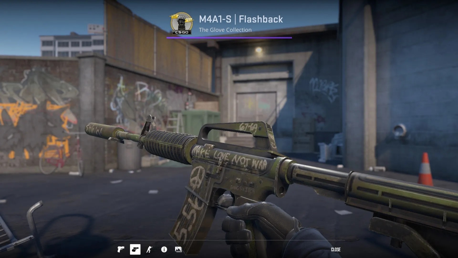 M4A1 Flashback first person inspect.